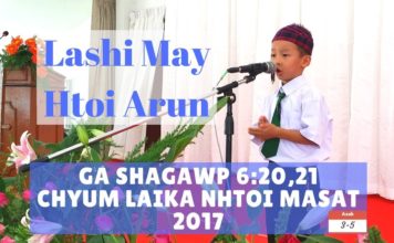 Bible Sunday: Lashi May Htoi Arun