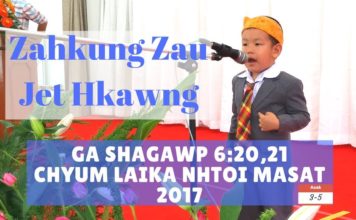 Bible Sunday: Zahkung Zau Jet Hkawng
